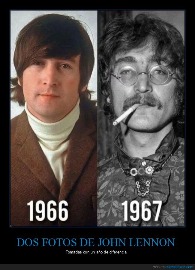 john lennon,fotos,diferencias