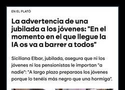 Enlace a Lo dice como si a ella no le fuera a afectar...