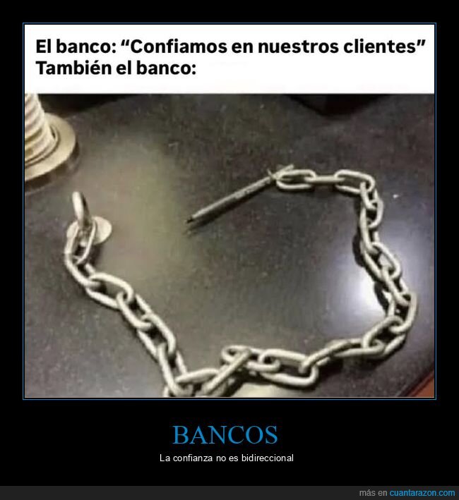 bancos,confianza,cadena,boli