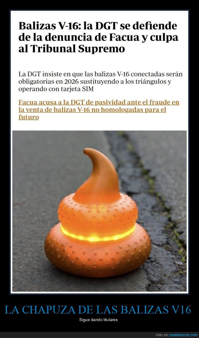 baliza v16,dgt,facua