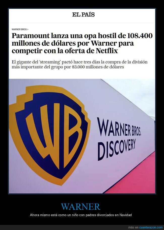 warner,paramount,opa hostil,compra,netflix