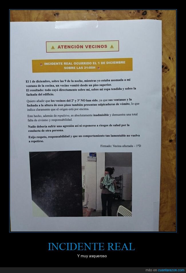 asco,carteles,potada,vecinos