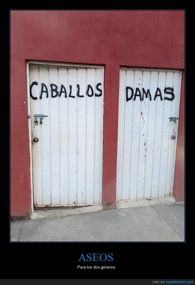 aseos,caballos,damas