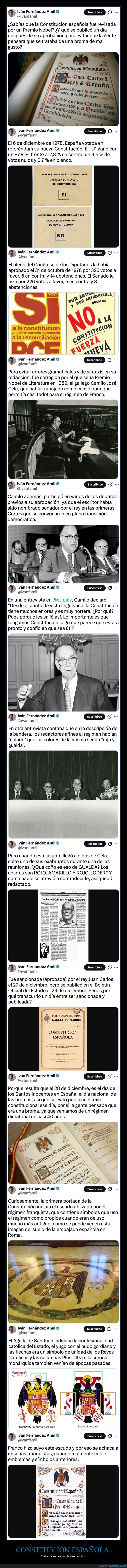 constitución española,curiosidades