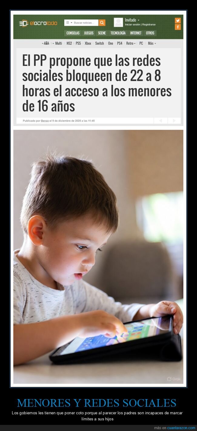 redes sociales,bloquear,menores,horario