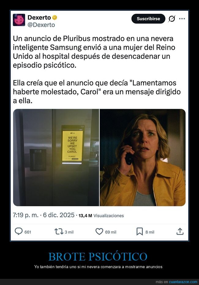 anuncios,brote psicótico,nevera,pluribus