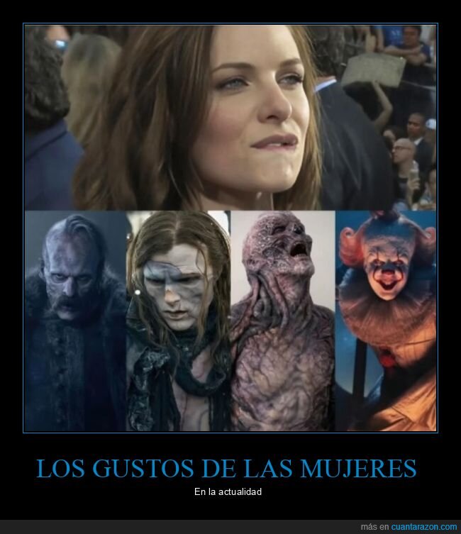 gustos,monstruos,mujeres