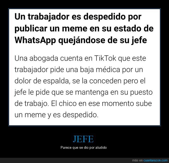 despedido,jefe,trabajador,whatsapp