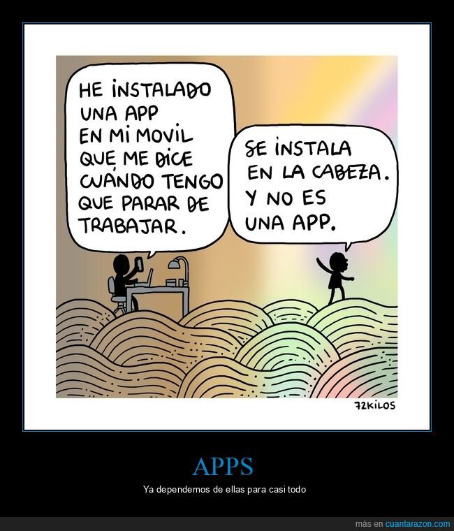 app,parar,trabajar