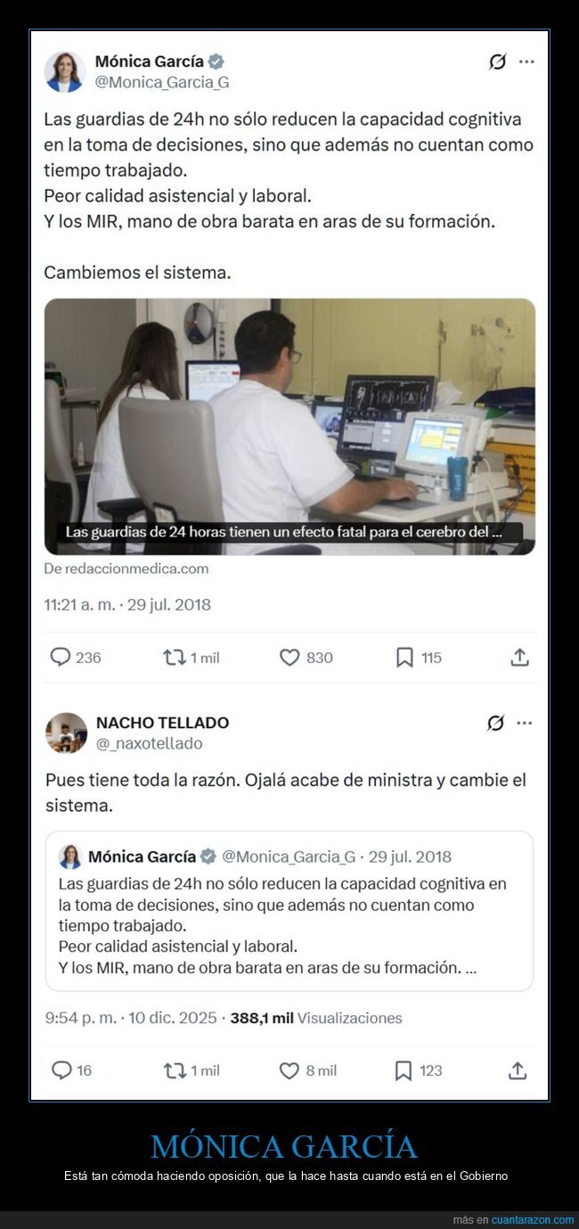 mónica garcía,médicos,ministra,políticos