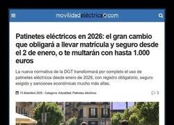 Enlace a Malas noticias para los usuarios de patinetes eléctricos