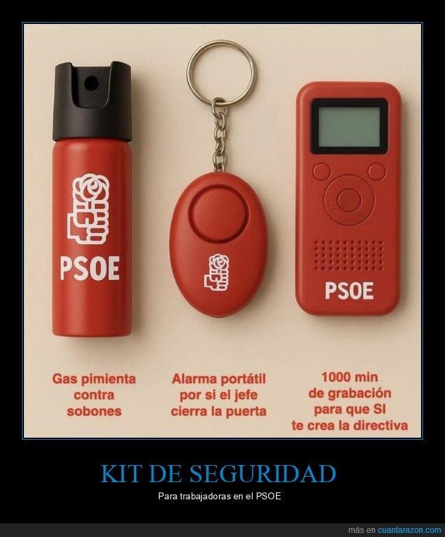 kit de seguridad,trabajadoras,psoe
