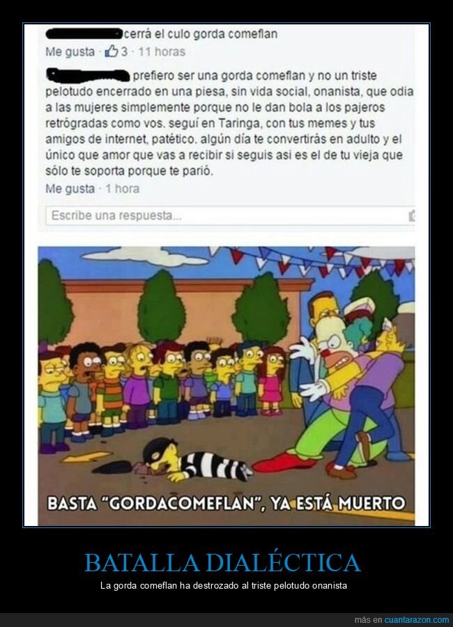 comeflan,gorda,zasca