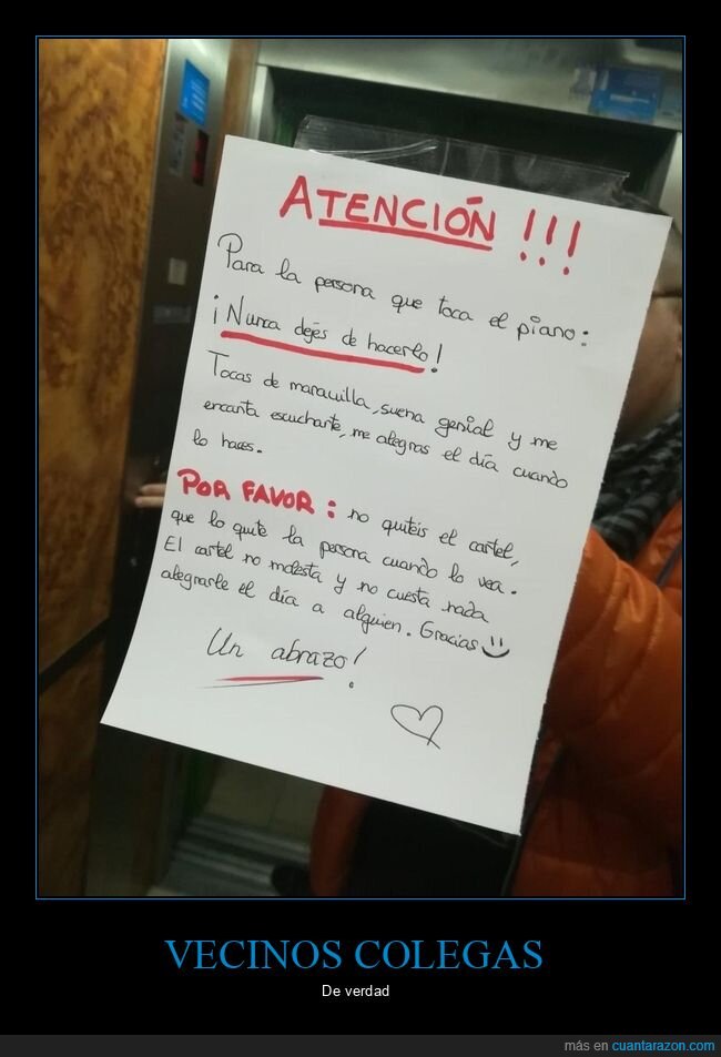 carteles,vecinos,piano