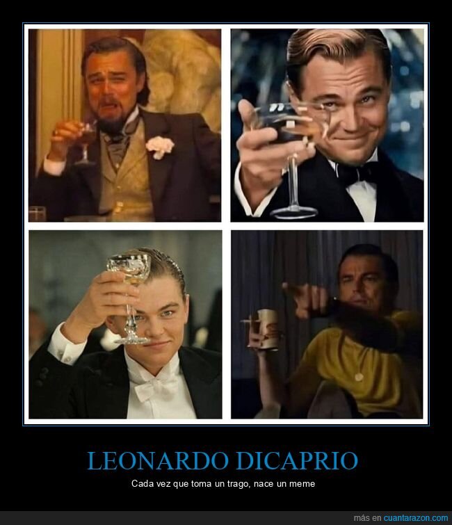 leonardo dicaprio,beber,memes