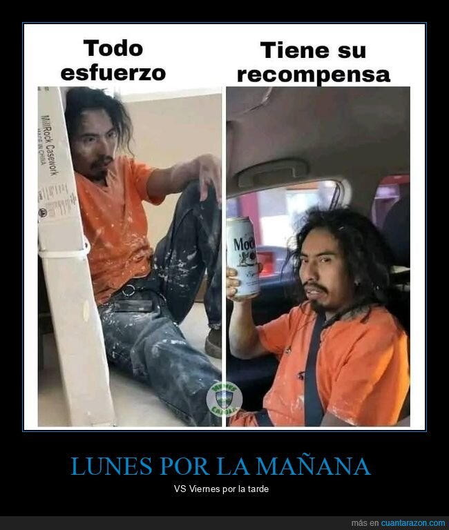 esfuerzo,recompensa,trabajo,cerveza