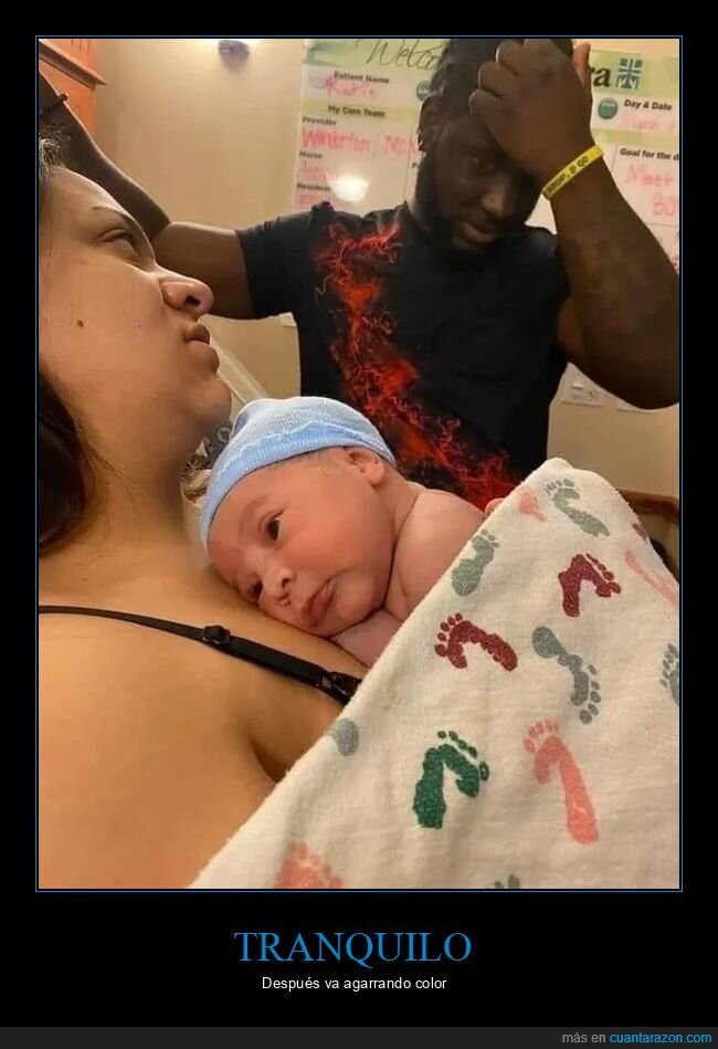 pareja,beb&eacute;,negro,blanco