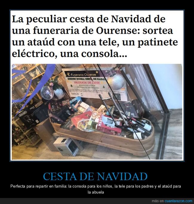 ata&uacute;d,cesta de navidad,funeraria