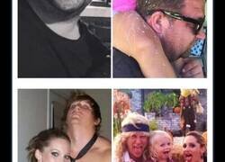 Enlace a Divertidas imágenes que muestran la transformación de personas antes y después de tener hijos