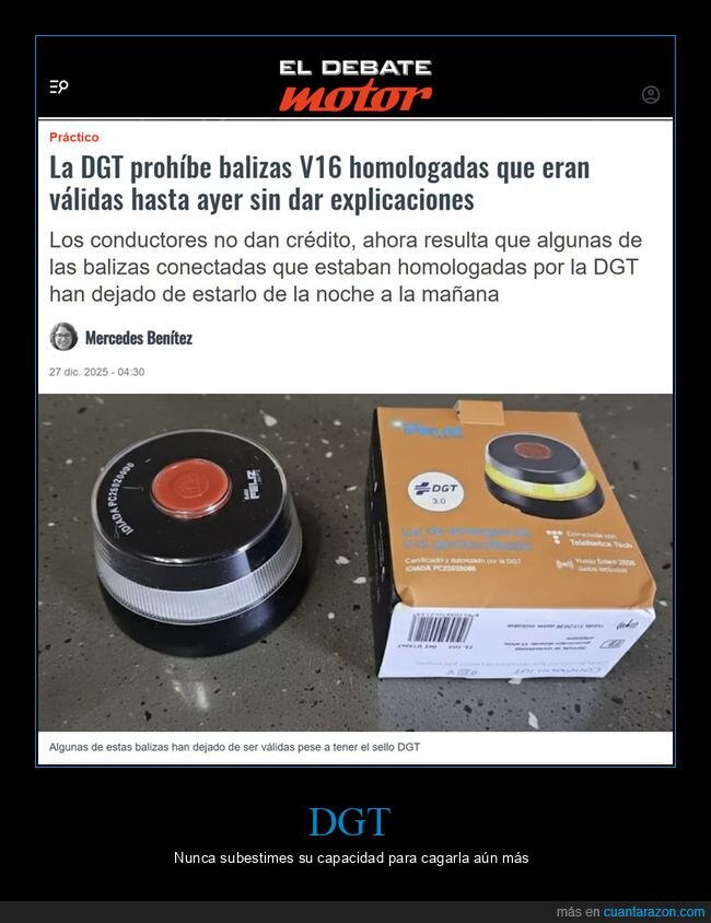 dgt,balizas,homologadas