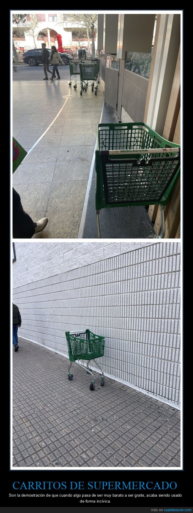 carritos de supermercado,dejar,inc&iacute;vicos