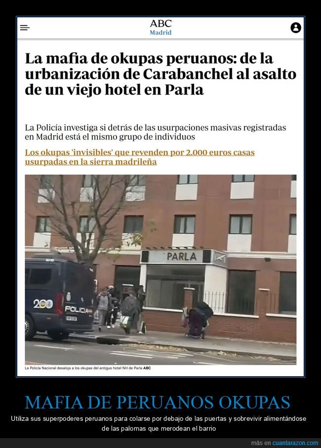 mafia,okupas,peruanos