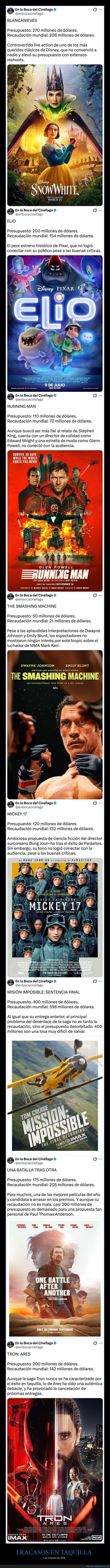 pel&iacute;culas,fracasos,taquilla,cine