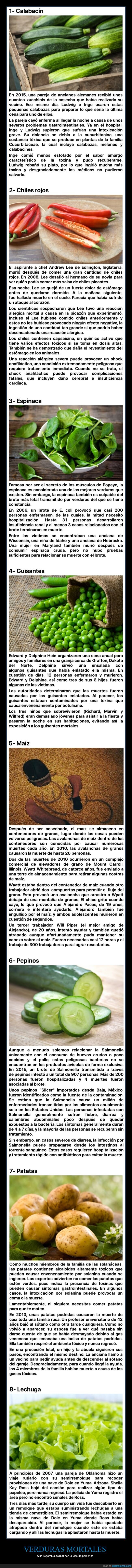 verduras,mortales