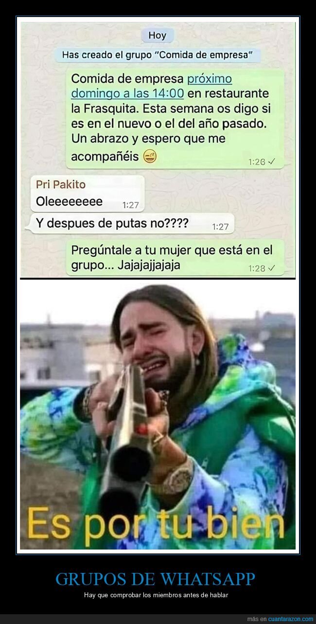 comida de empresa,fails,mujer,whatsapp