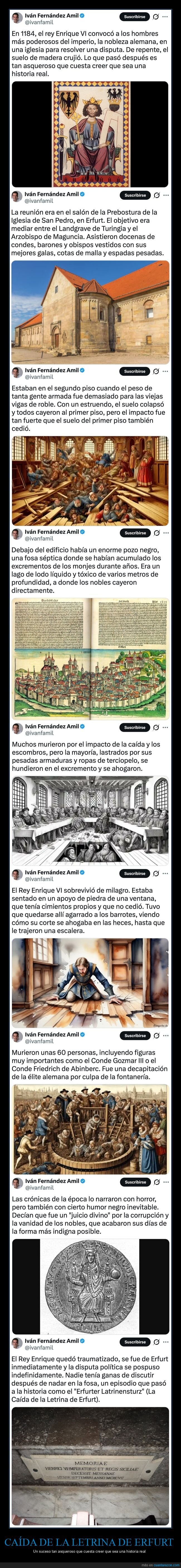 derrumbe,letrina de Erfurt,historia