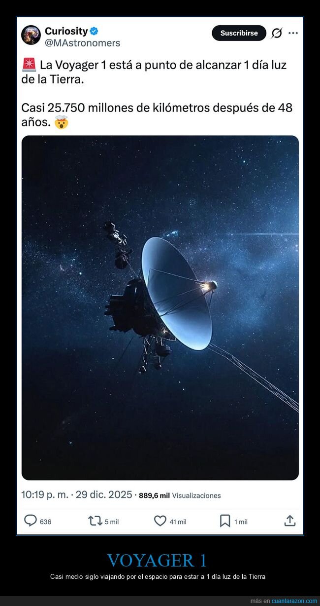 distancia,sonda espacial,tierra,voyager 1