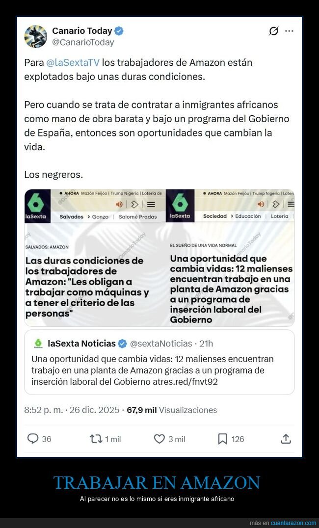 amazon,trabajo,la sexta