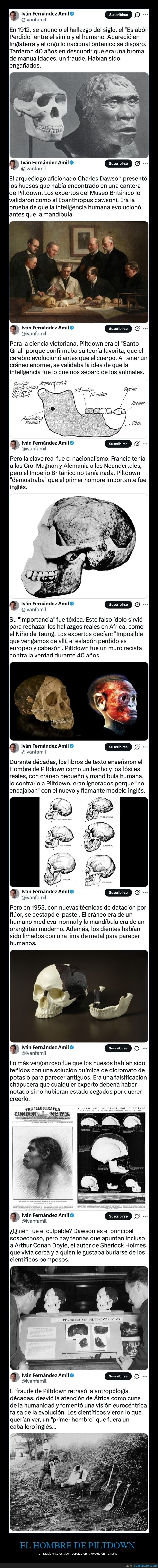 el hombre de piltdown,fraude