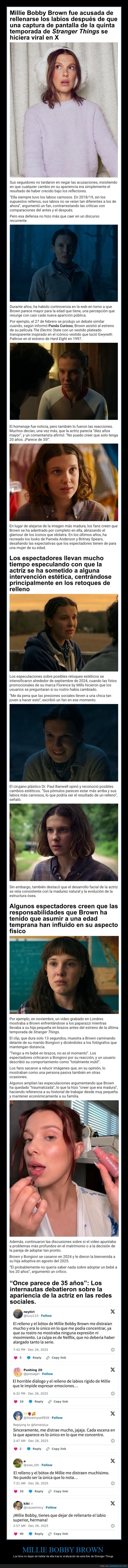 millie bobby brown,labios,stranger things