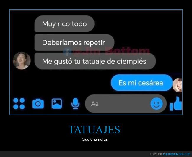 ces&aacute;rea,ciempi&eacute;s,tatuaje