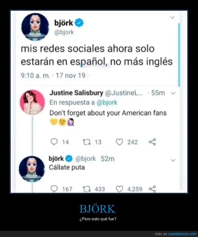 bj&ouml;rk,espa&ntilde;ol,ingl&eacute;s