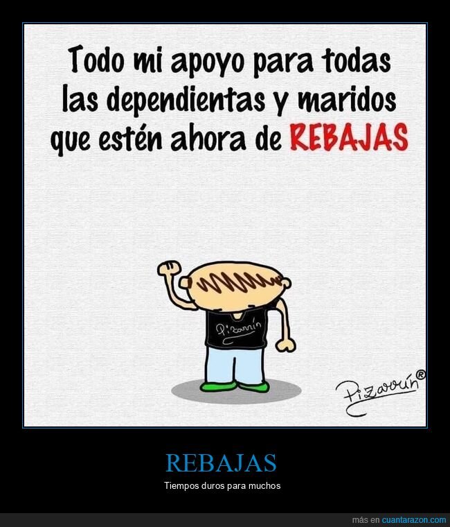 rebajas,apoyo,dependientas,maridos