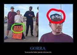 Enlace a No es la gorra más apropiada...