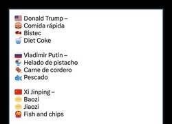 Enlace a La comida favorita de estos líderes mundiales