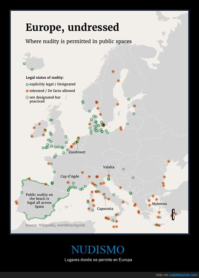 europa,mapas,nudismo
