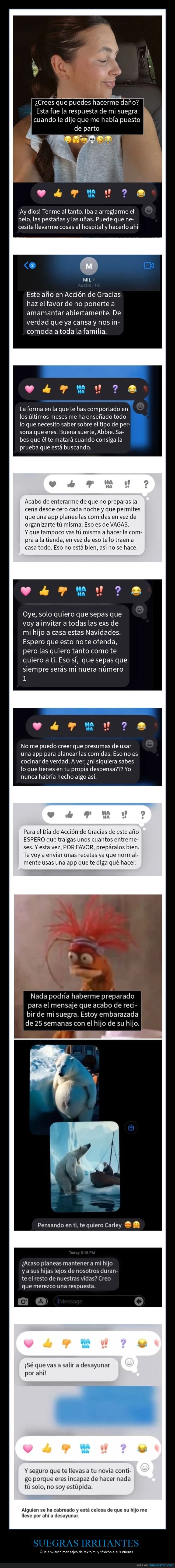 suegras,mensajes,nueras