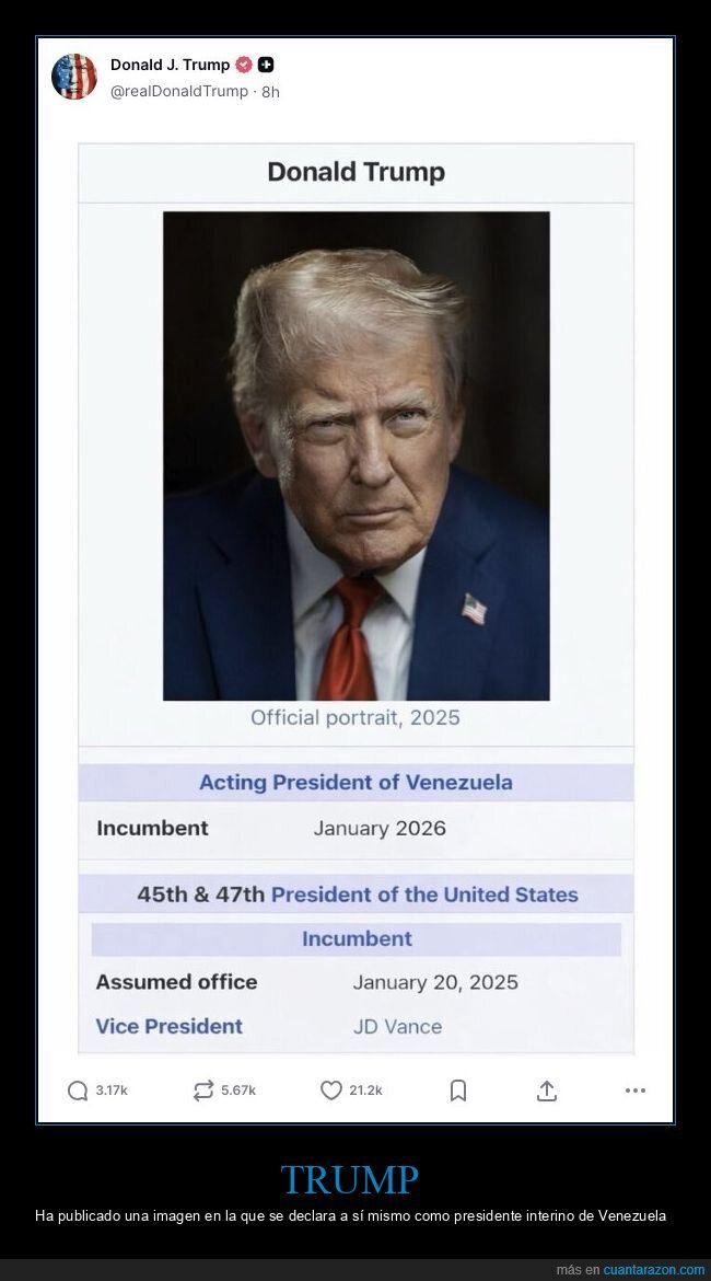 donald trump,presidente,venezuela,pol&iacute;ticos