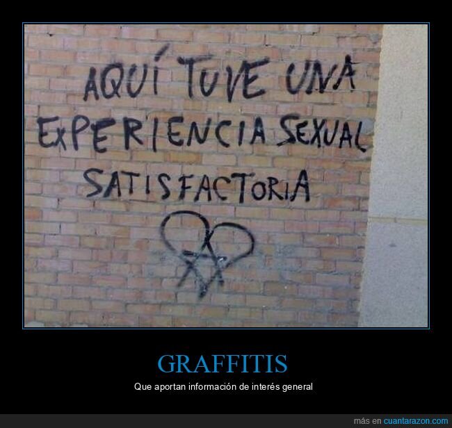 experiencia,graffitis,satisfactoria
