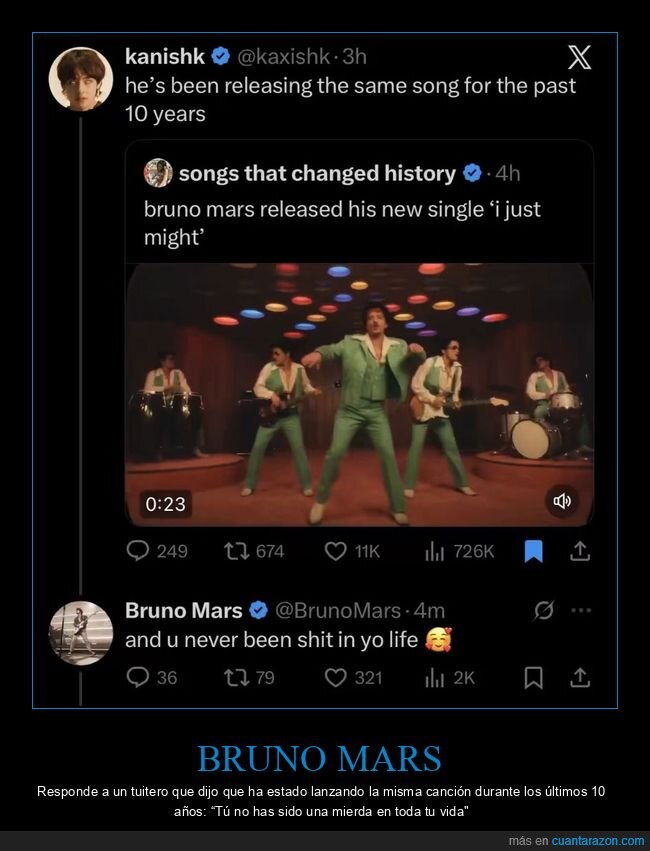bruno mars,canci&oacute;n,respuesta