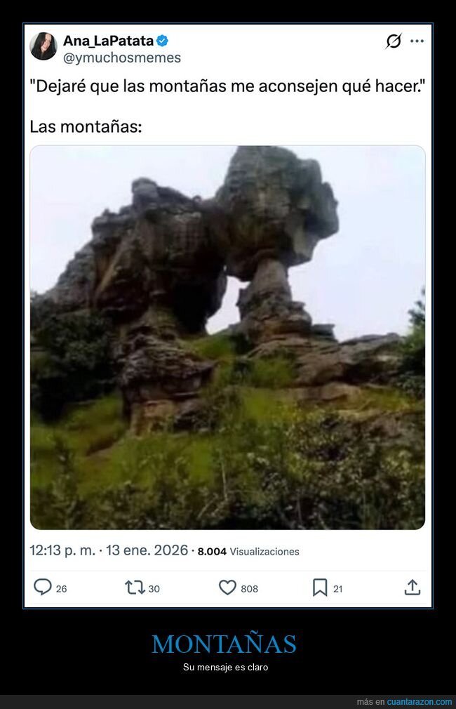 aconsejar,monta&ntilde;as