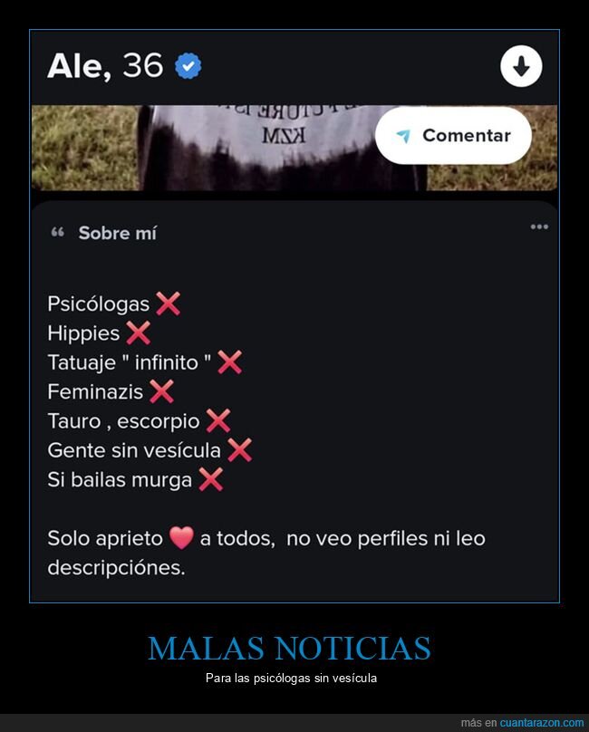 tinder,ves&iacute;cula,wtf