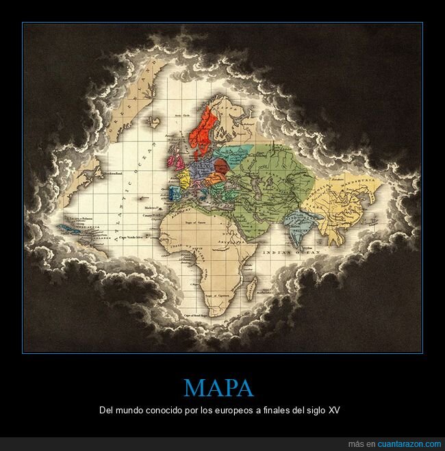 curiosidades,europeos,mapas,mundo,siglo xv