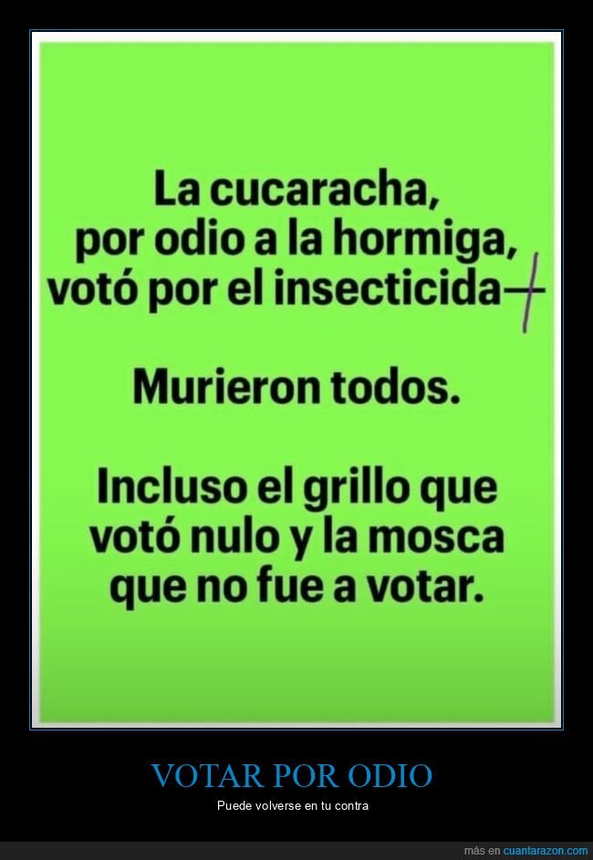 votar,odio