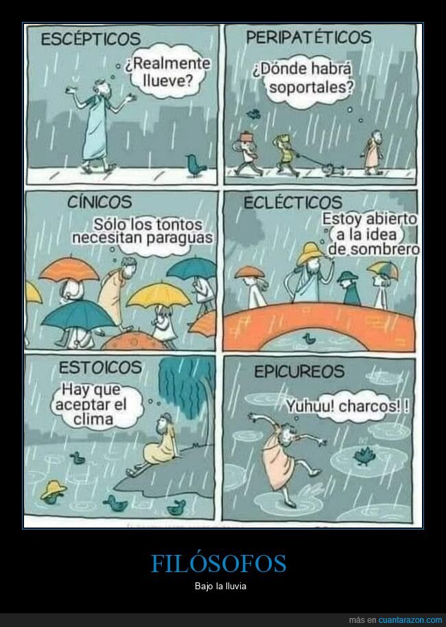 fil&oacute;sofos,lluvia