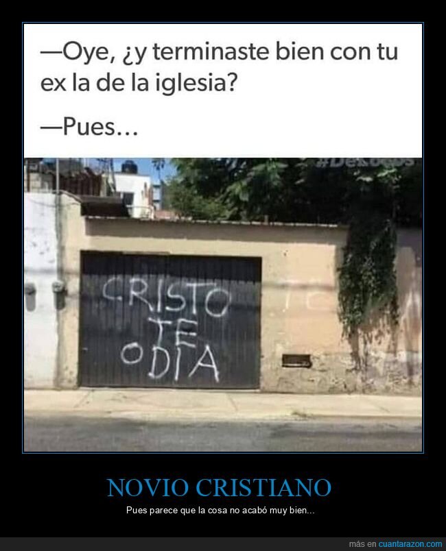 ex,iglesia,cristo,odiar,graffitis